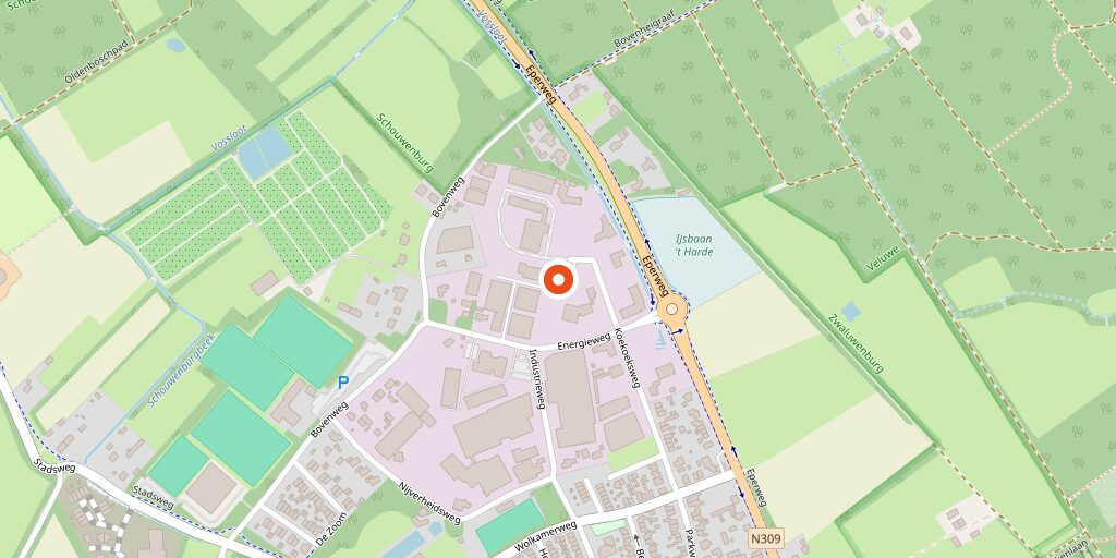 Map of Koekoeksweg 2C, 't Harde